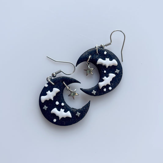 BAT MOON EARRINGS