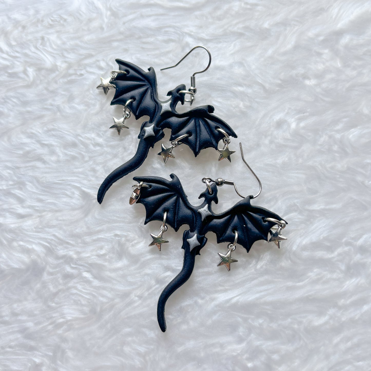 BLACK DRAGON EARRINGS