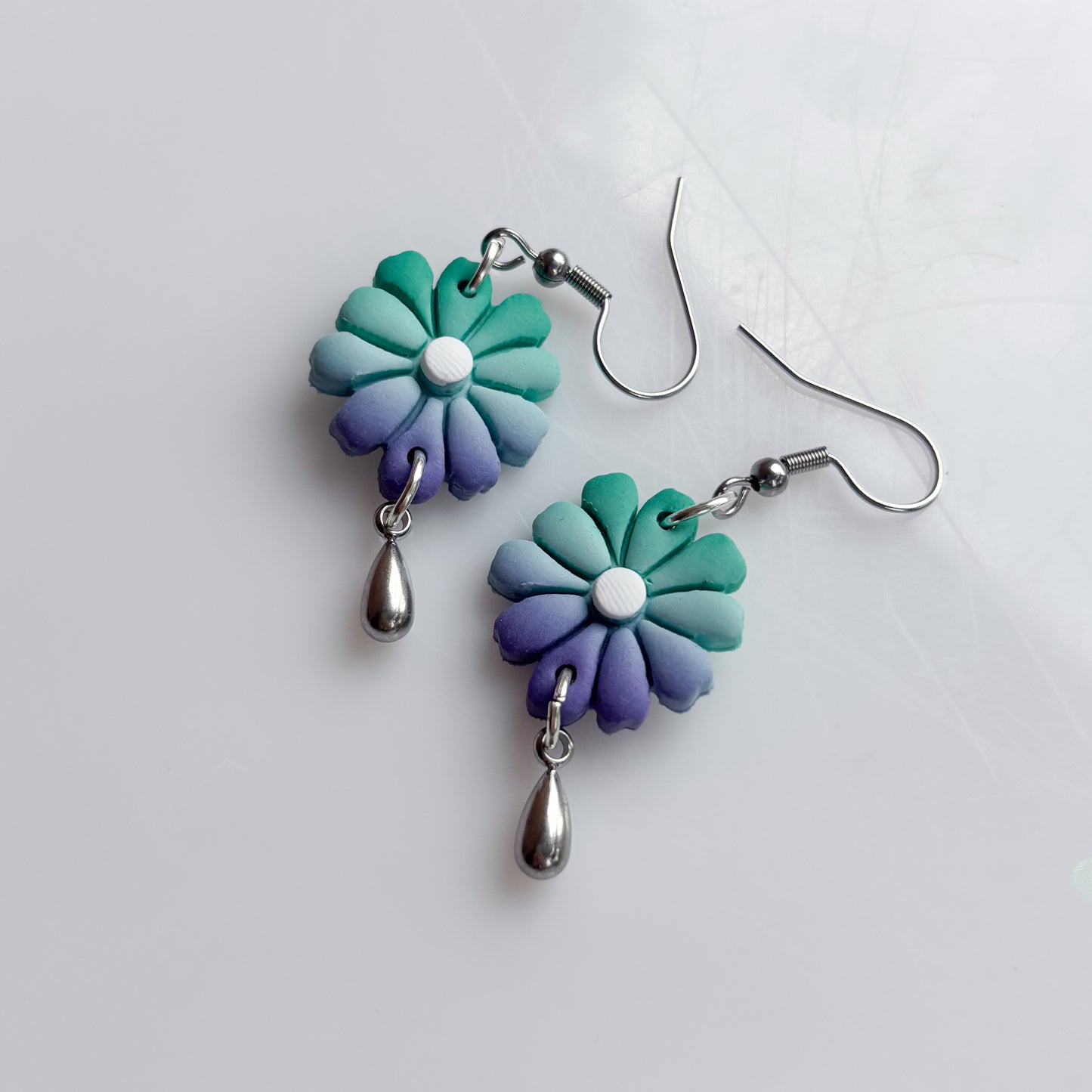 FLOWER EARRINGS (GAY/MLM FLAG)