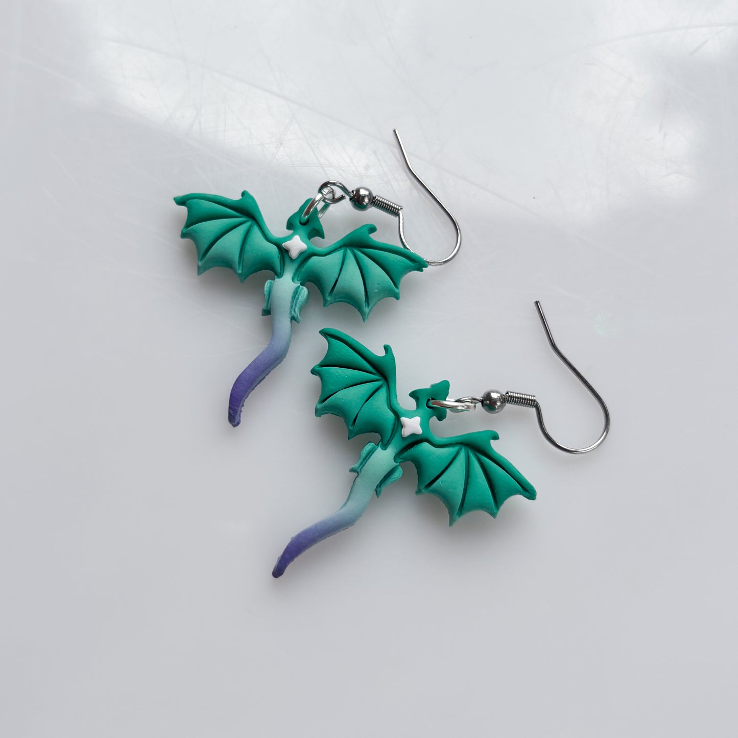 MINI DRAGON EARRINGS (GAY/MLM FLAG)