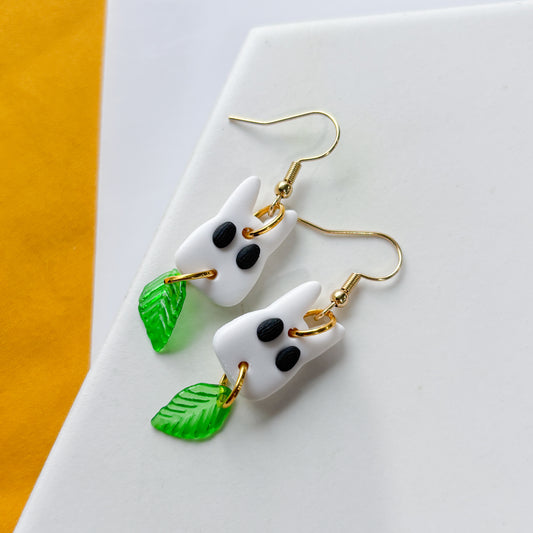 WHITE TOTORO EARRINGS