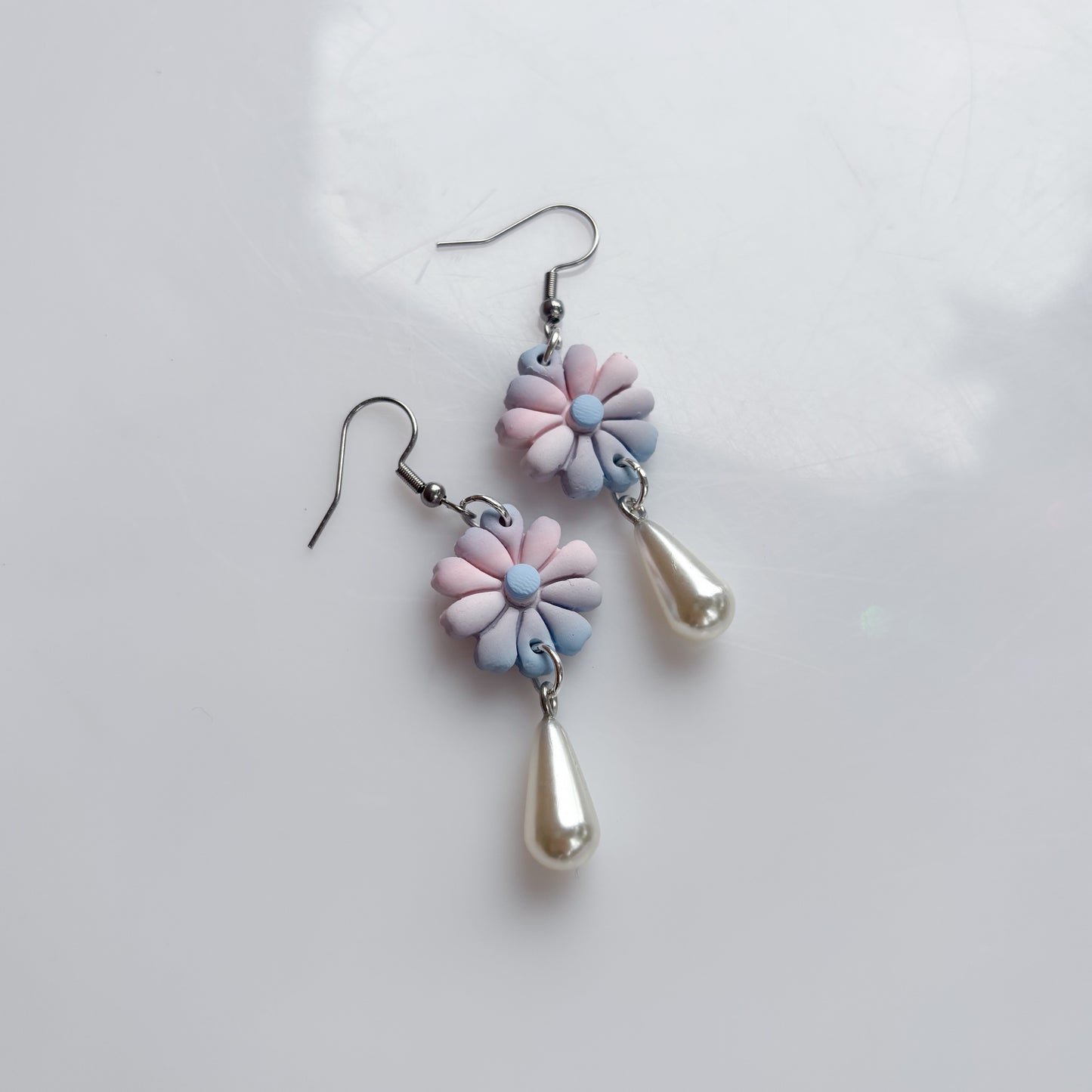 FLOWER EARRINGS (TRANS FLAG)