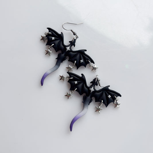 DRAGON EARRINGS (ACE FLAG)