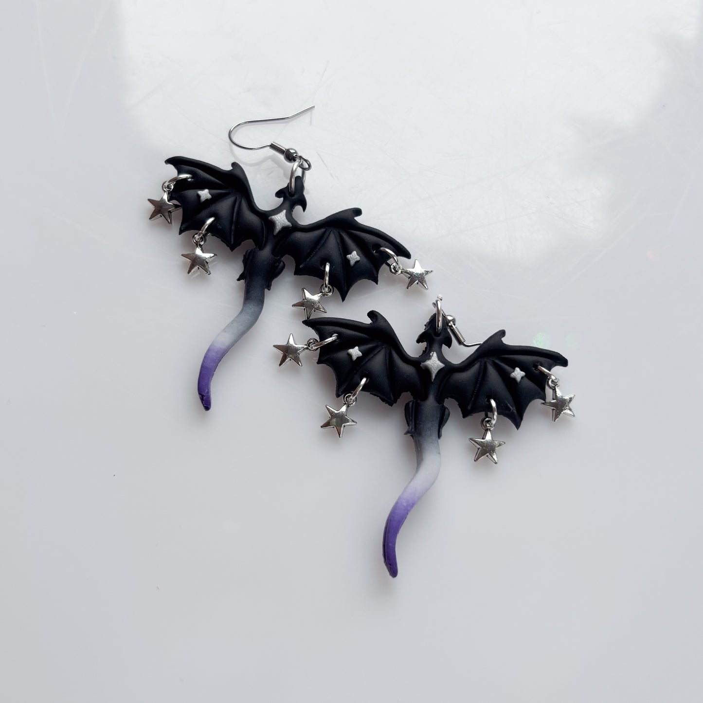DRAGON EARRINGS (ACE FLAG)