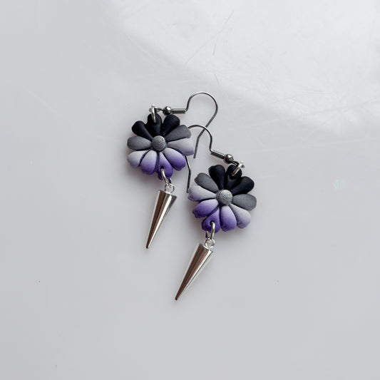 FLOWER EARRINGS (ACE FLAG)