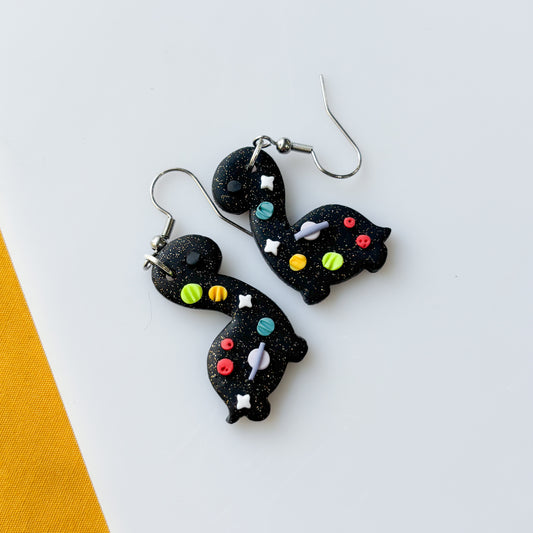 SPACE DINO EARRINGS