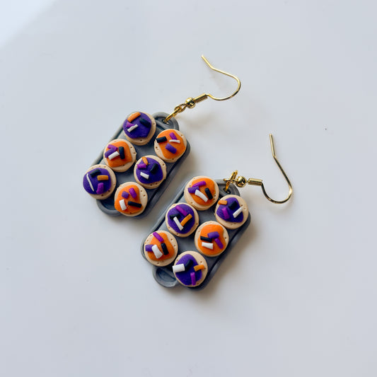 HALLOWEEN FROSTED COOKIE TRAY EARRINGS