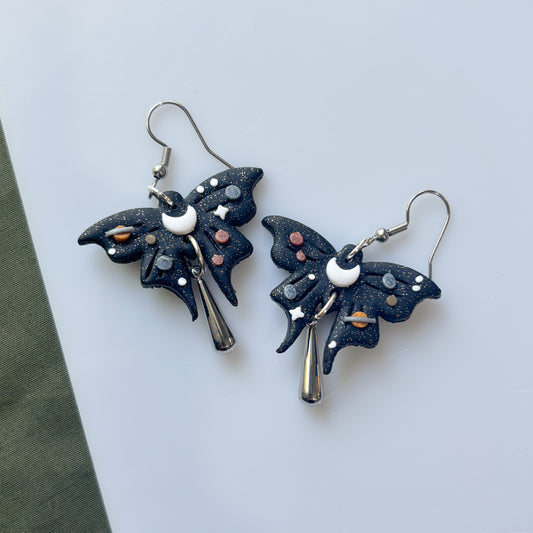MOON MOTH EARRINGS