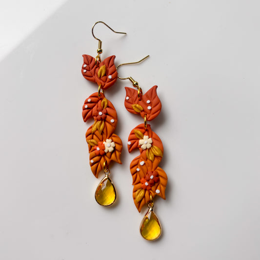 FALL LEAF DANGLE EARRINGS