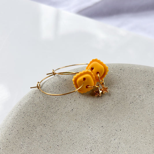 RAVIOLI HOOP EARRINGS