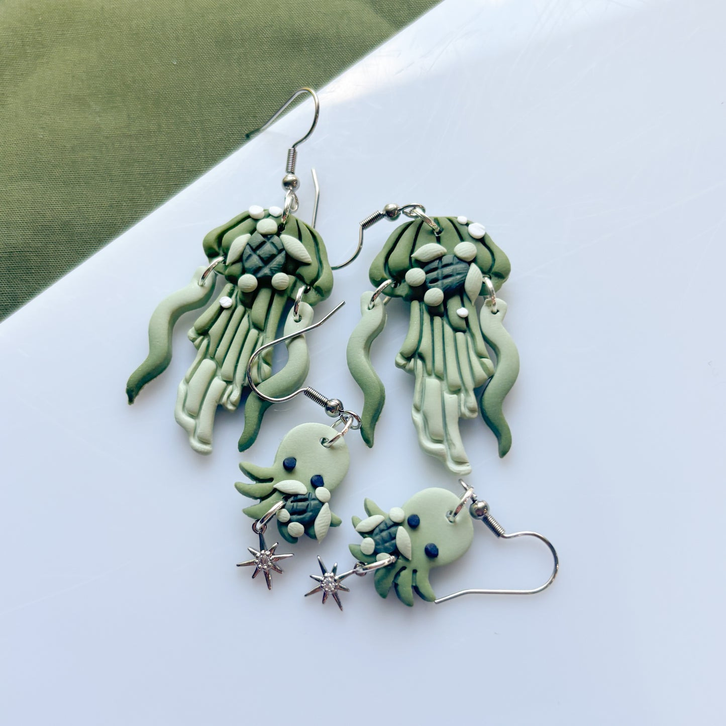TURTLE JELLYFISH EARRINGS