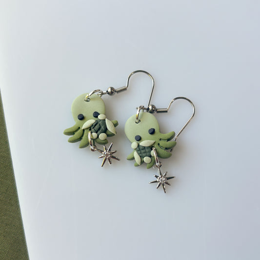 TURTLE OCTOPUS EARRINGS