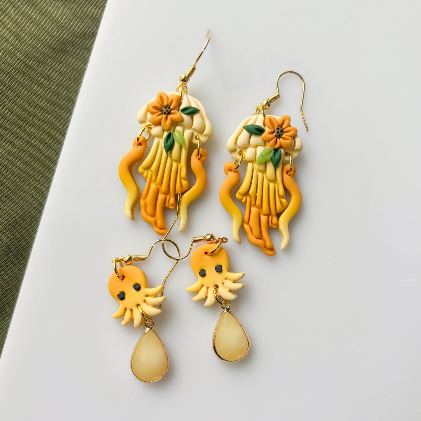 SUNSHINE OCTOPUS EARRINGS