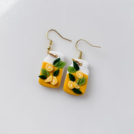 LEMONADE JAR EARRINGS