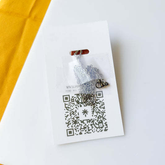 EGG CARTON CHARM NECKLACE