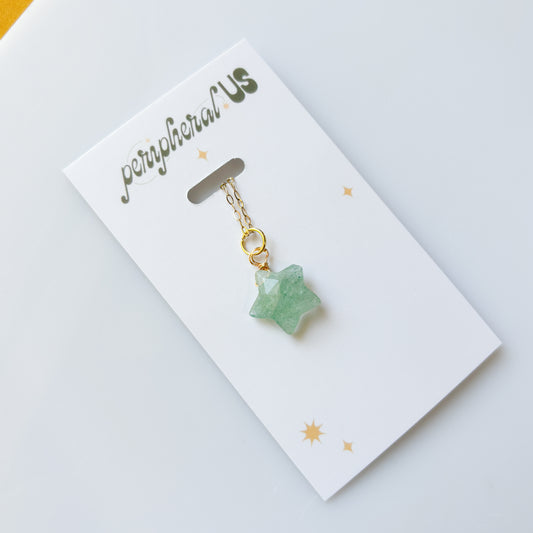 GREEN STAR CHARM NECKLACE