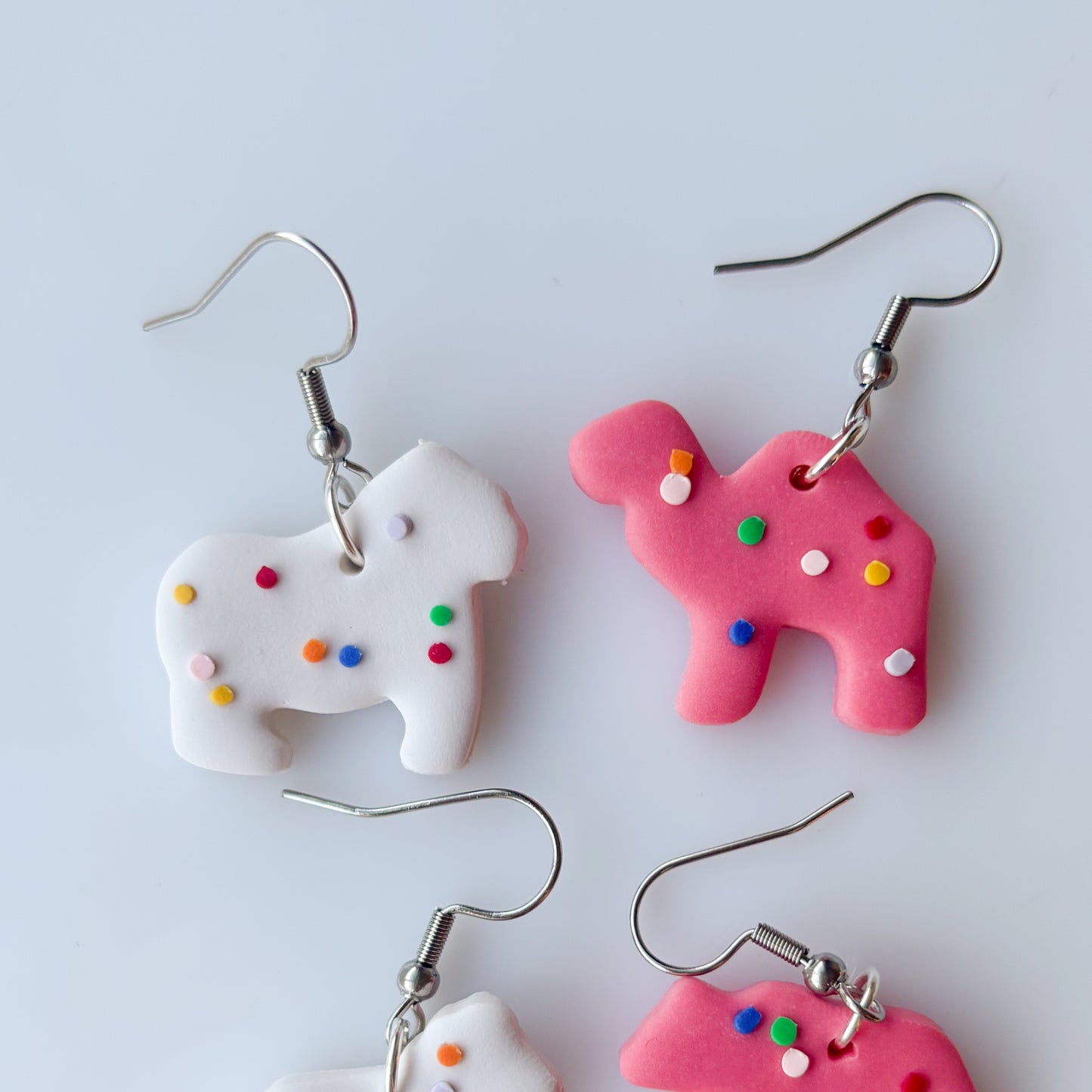 ANIMAL COOKIE EARRINGS (SILVER)