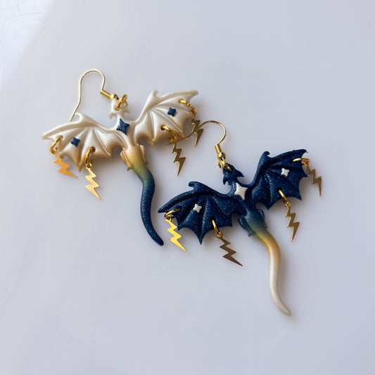 STARRY NIGHT DRAGON EARRINGS (LARGE)