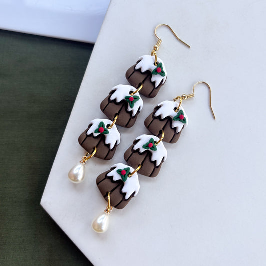 FIGGY PUDDING TRIO EARRINGS