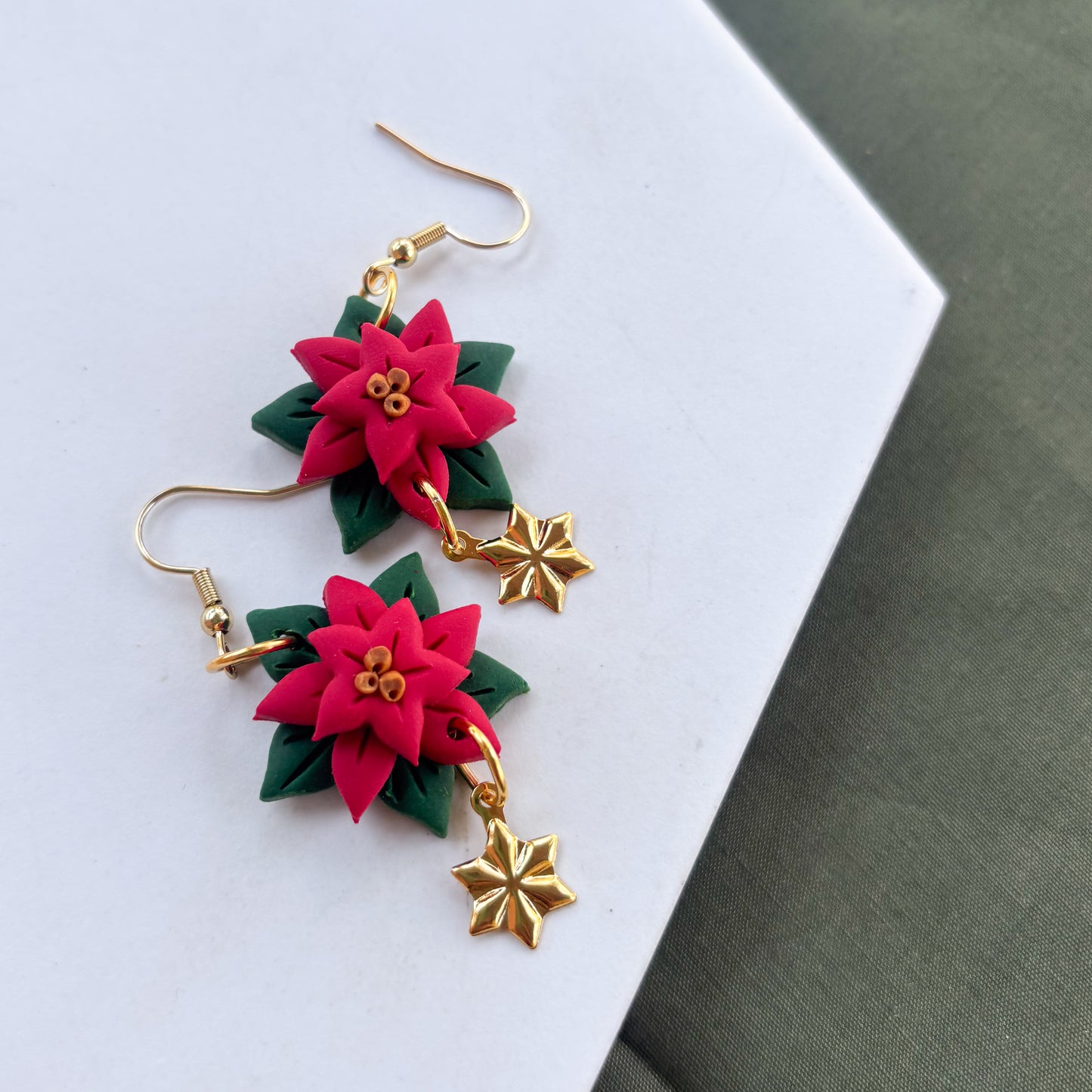 POINSETTIA EARRINGS