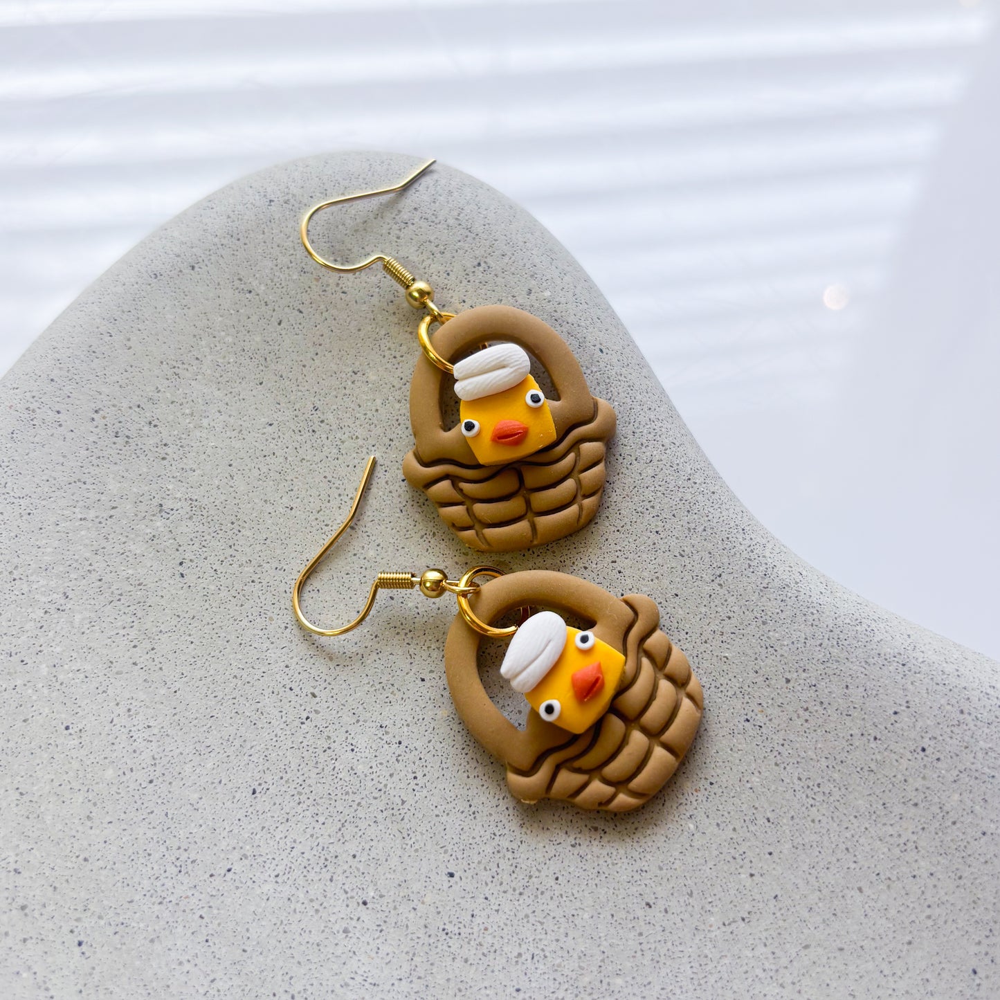 BATHHOUSE DUCK BASKET EARRINGS