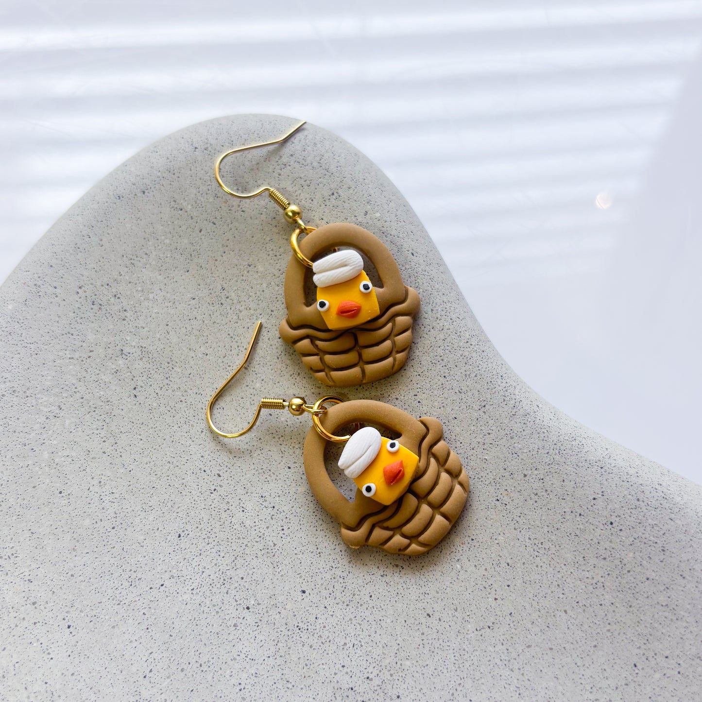 BATHHOUSE DUCK BASKET EARRINGS