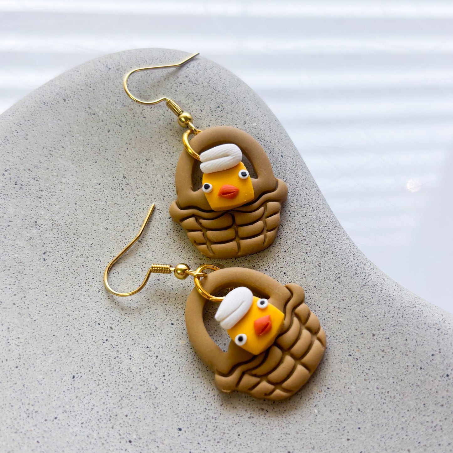BATHHOUSE DUCK BASKET EARRINGS