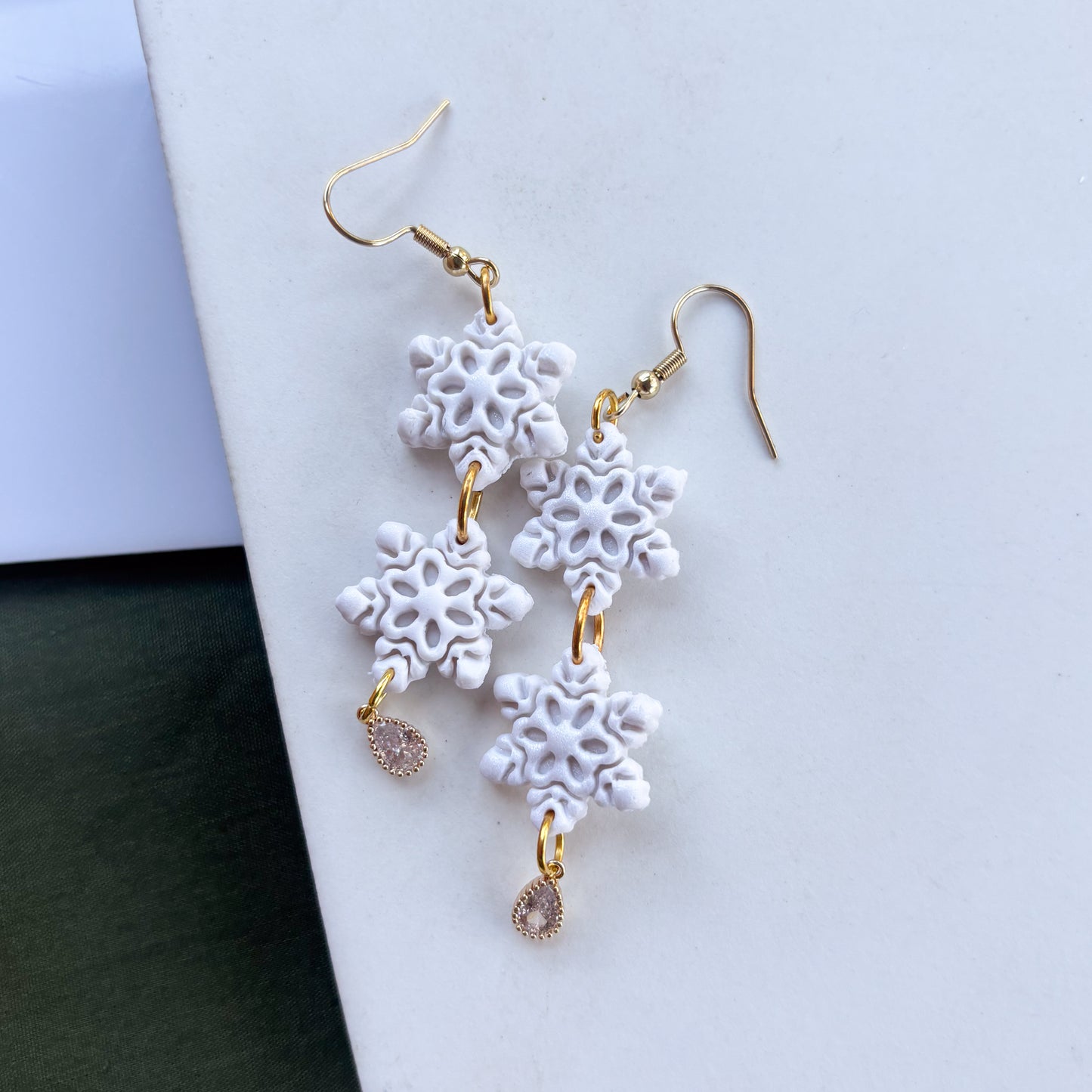 SNOWFLAKE DUO EARRINGS