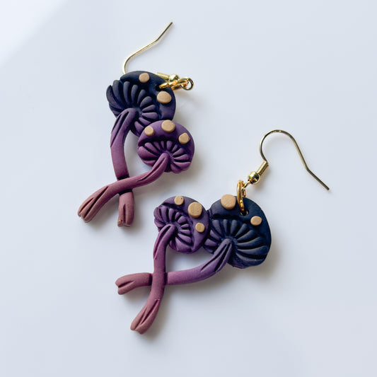 HALLOWEEN MUSHROOM EARRINGS