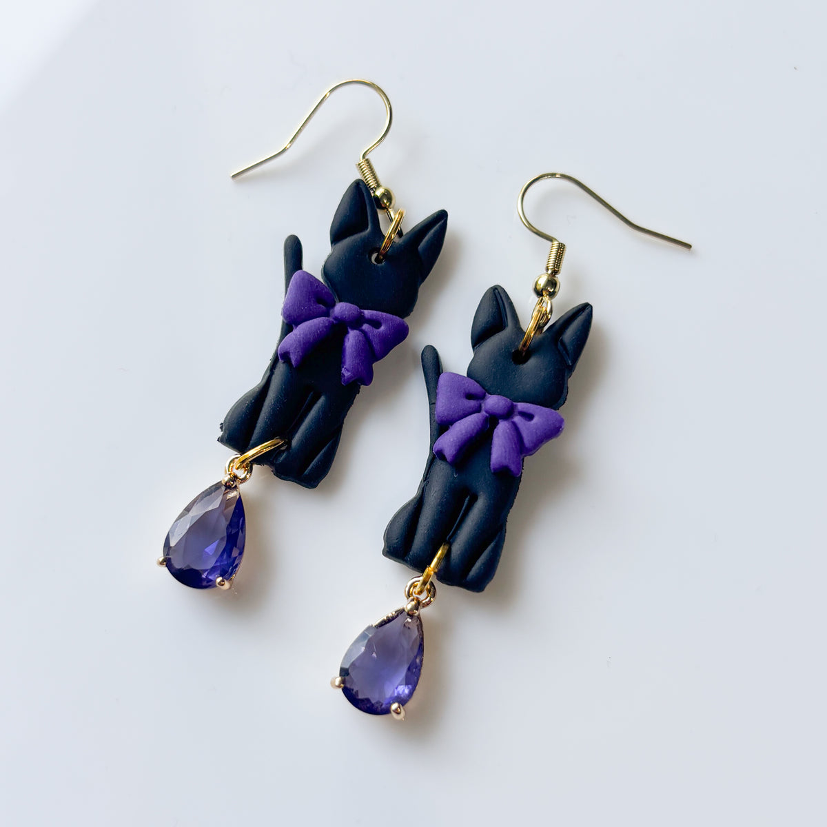 KIKI CATS PURPLE EARRINGS