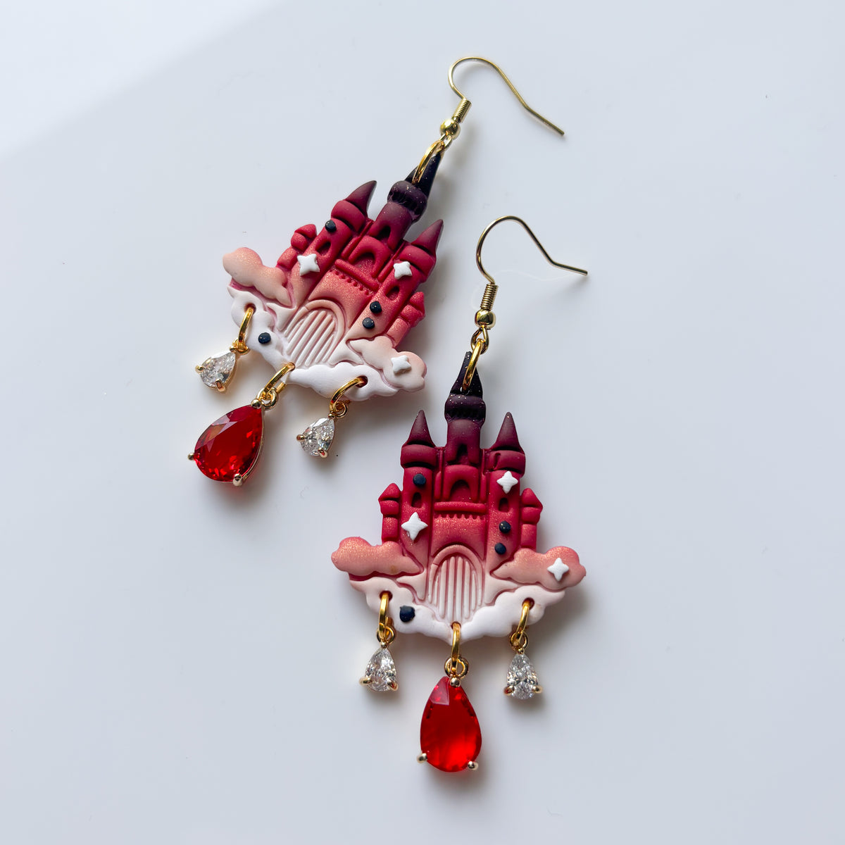 RED CASTLE EARRINGS