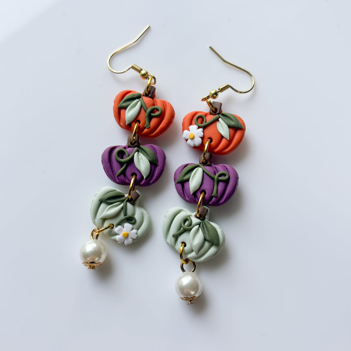 PUMPKIN HALLOWEEN TRIO EARRINGS