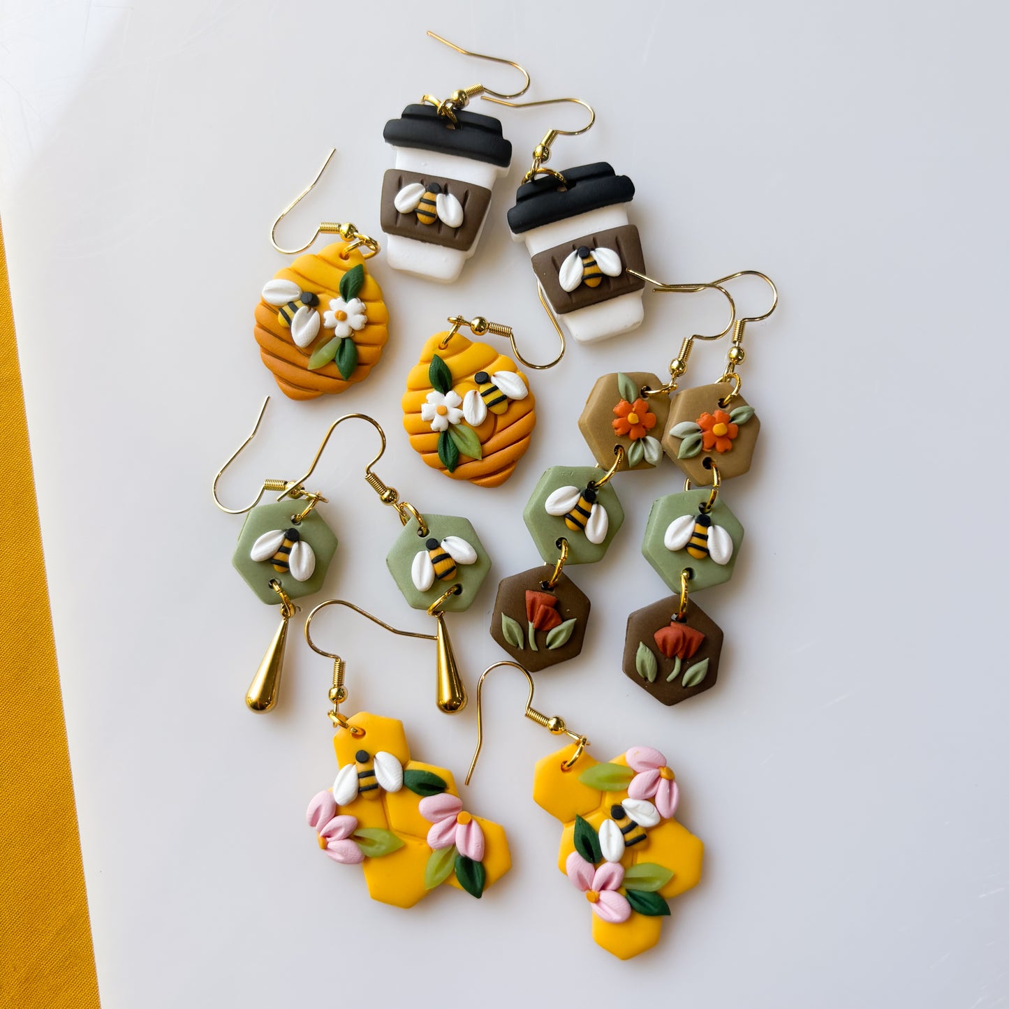 HONEYBEE LATTE EARRINGS