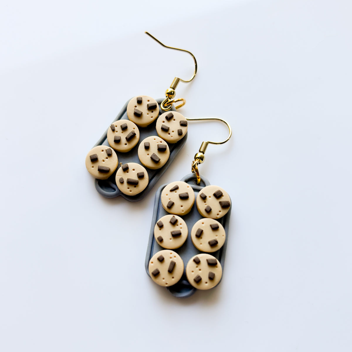 CHOCOLATE COOKIE TRAY EARRINGS