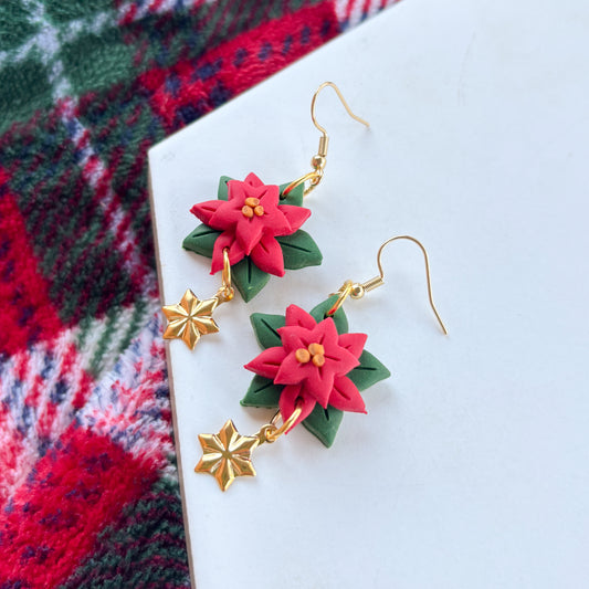 POINSETTIA EARRINGS
