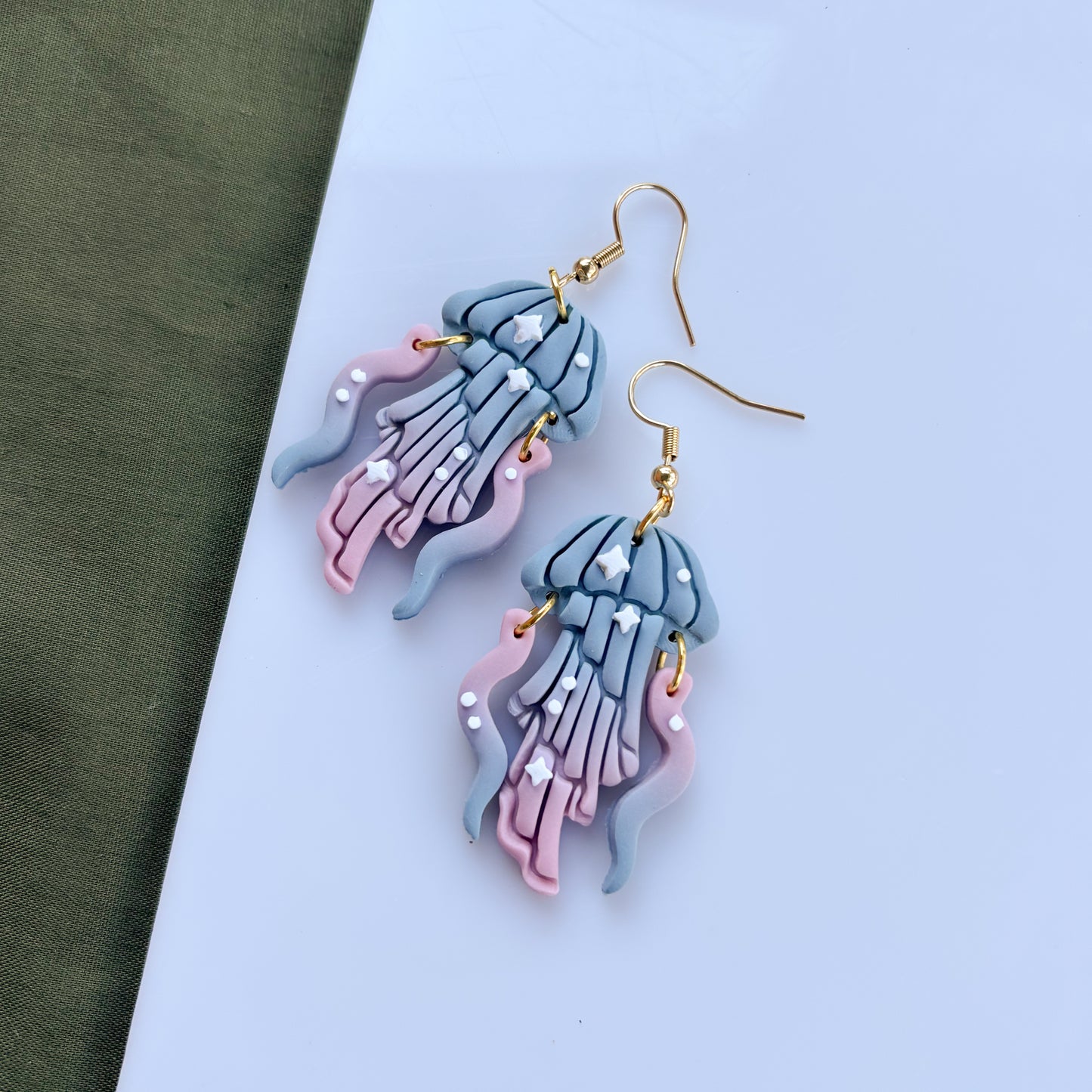 PURPLE/BLUE JELLYFISH EARRINGS