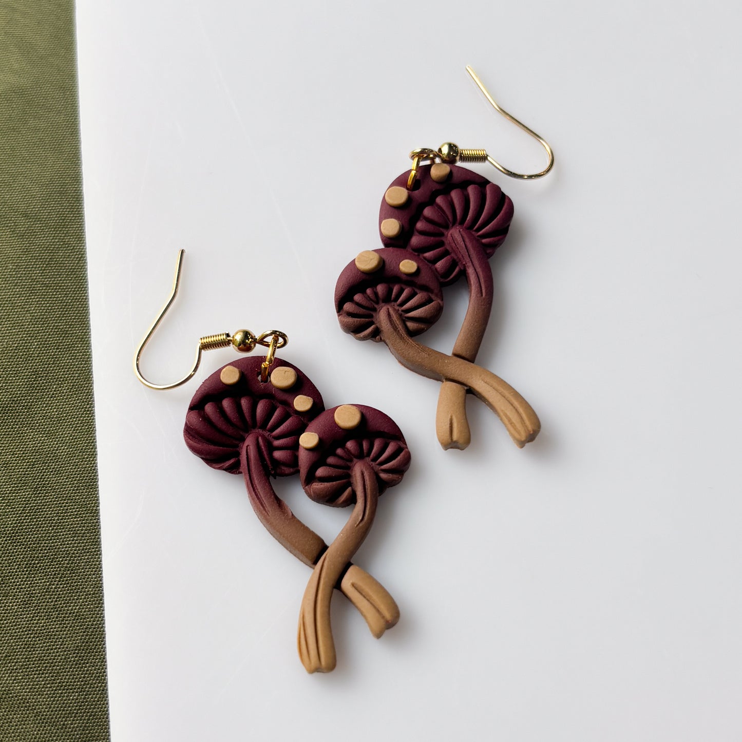 MUSHROOM STEM EARRINGS