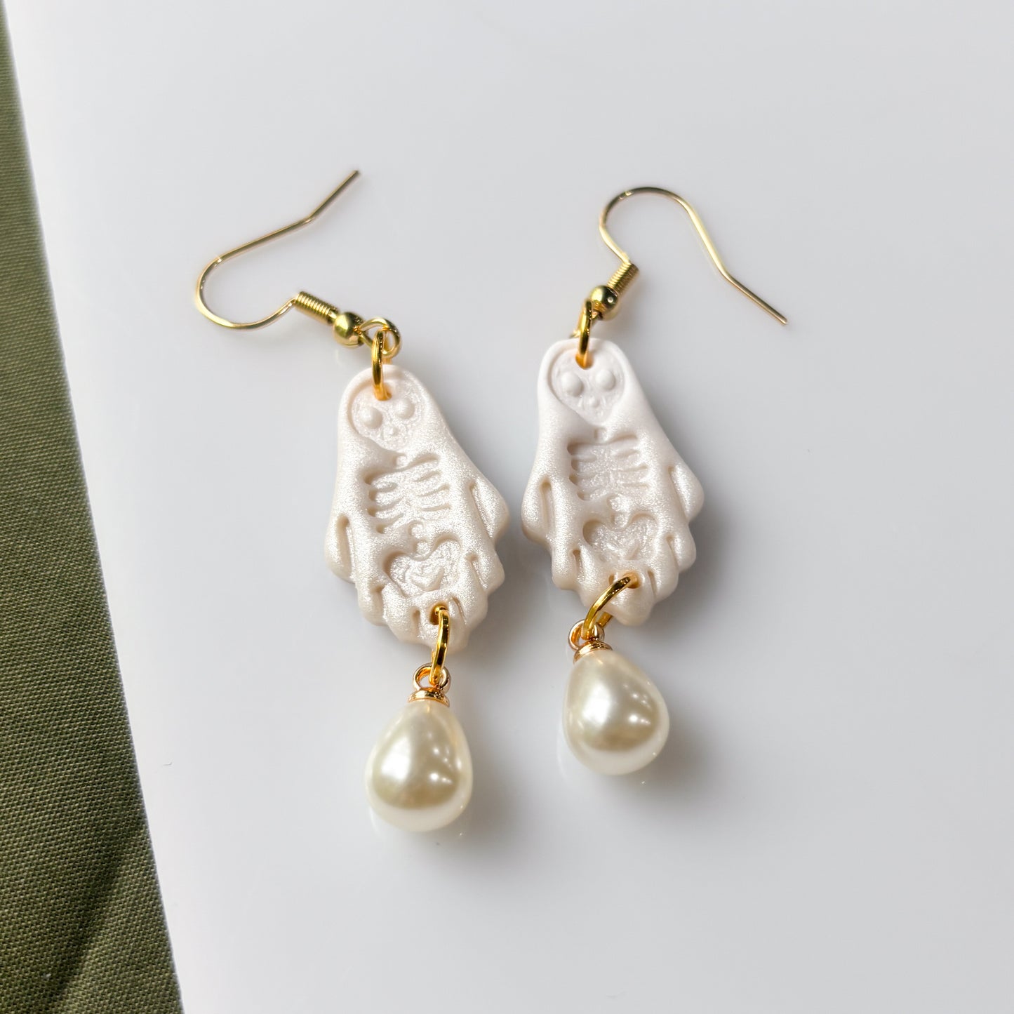 SKELETON GHOST EARRINGS