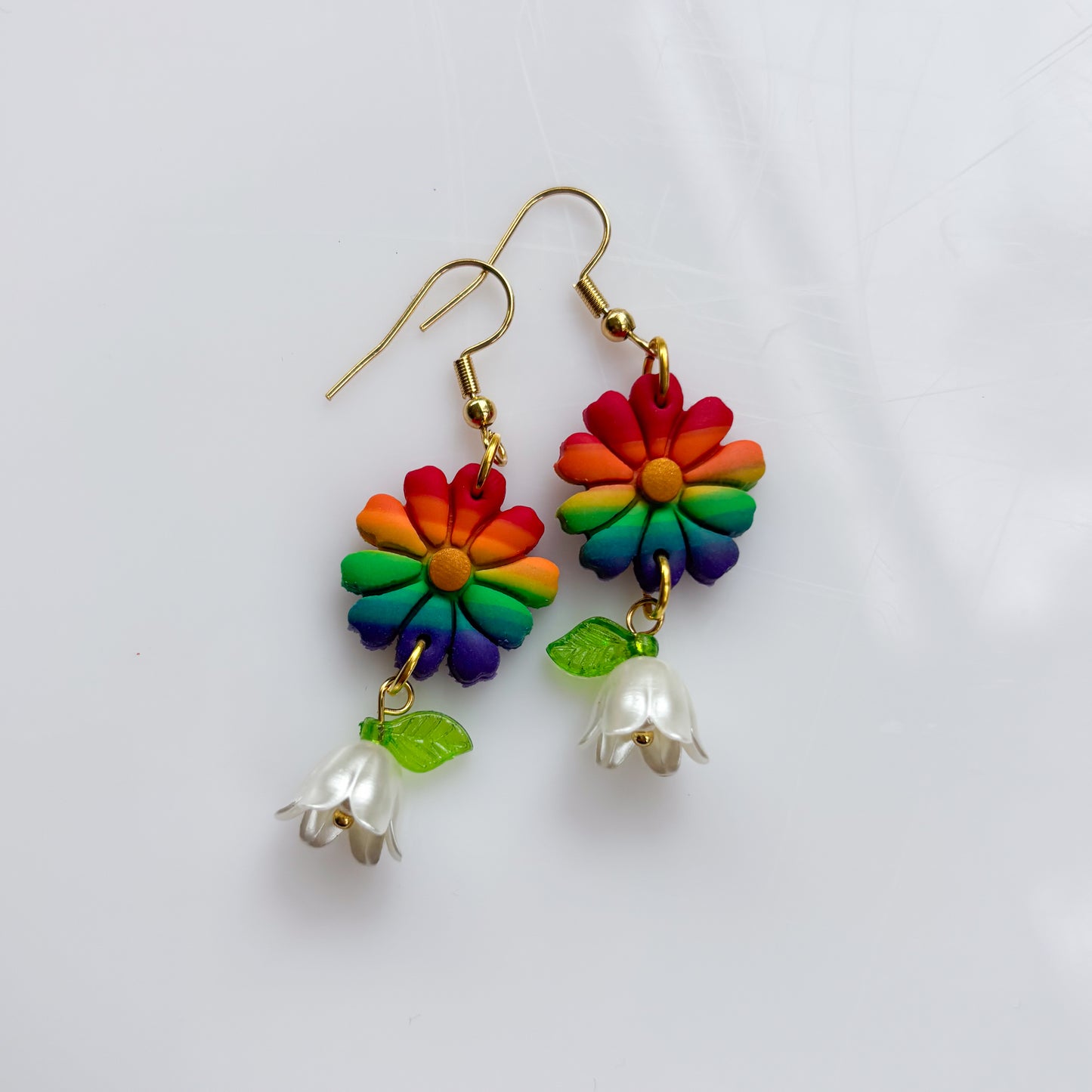 RAINBOW PRIDE EARRINGS (FLOWERS)