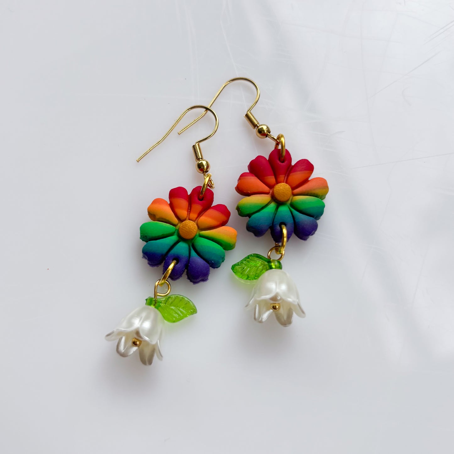 RAINBOW PRIDE EARRINGS (FLOWERS)