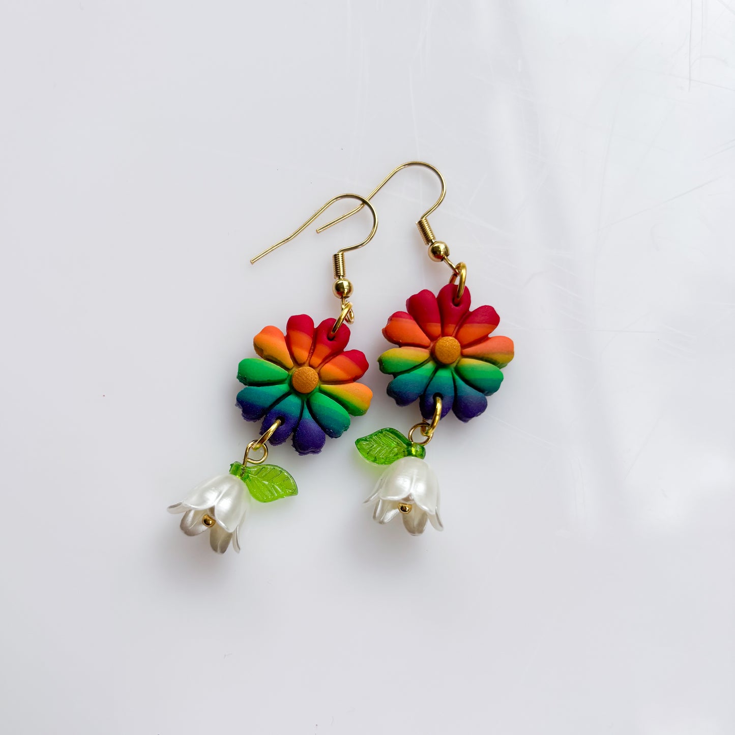 RAINBOW PRIDE EARRINGS (FLOWERS)