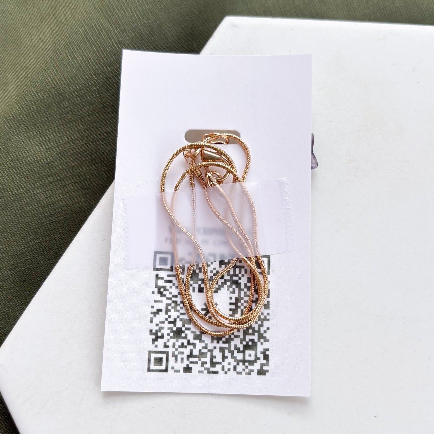 RED GEM & PURPLE STAR CHARM NECKLACE