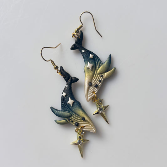 STARRY WHALE EARRINGS