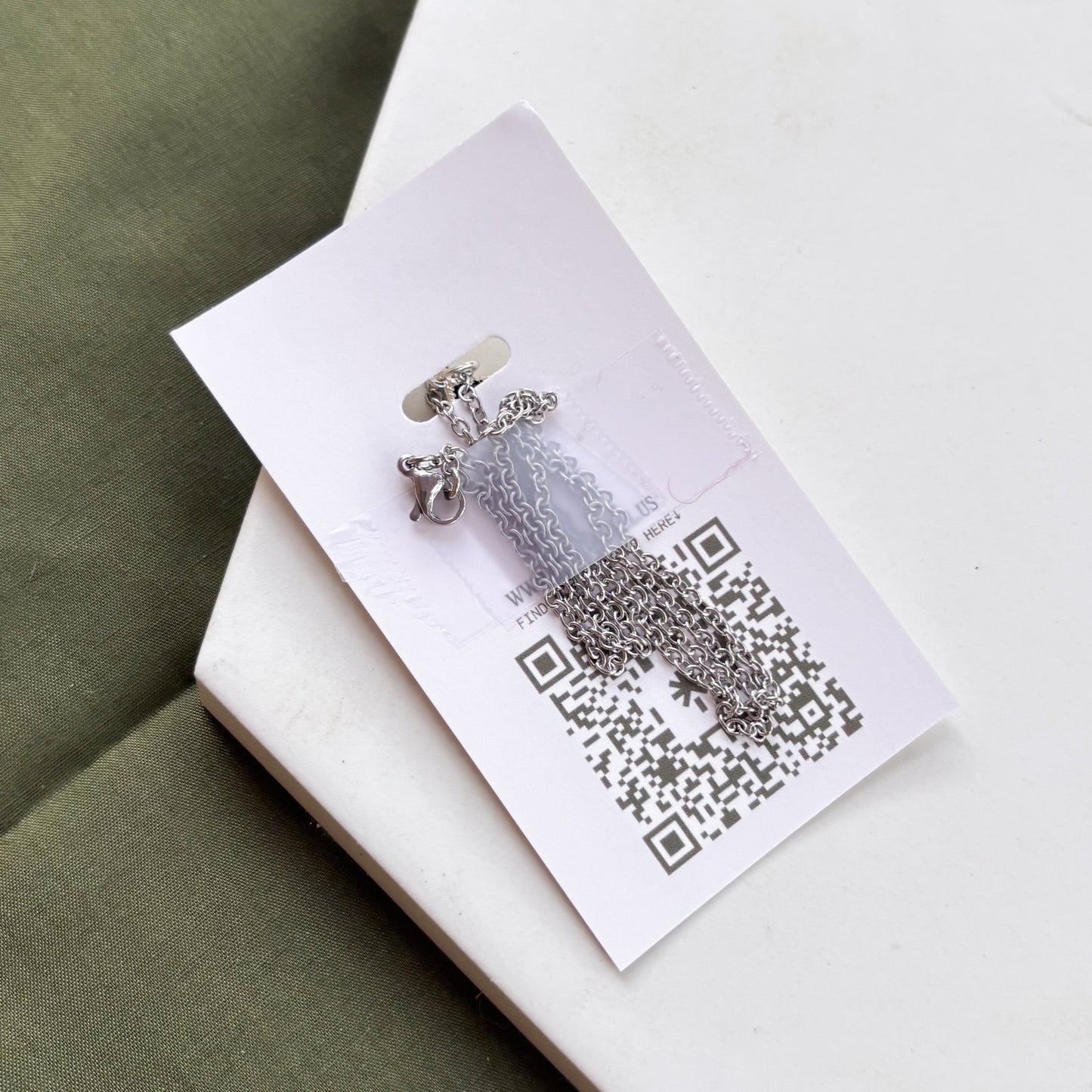 BLACK TRIANGLE CHARM NECKLACE