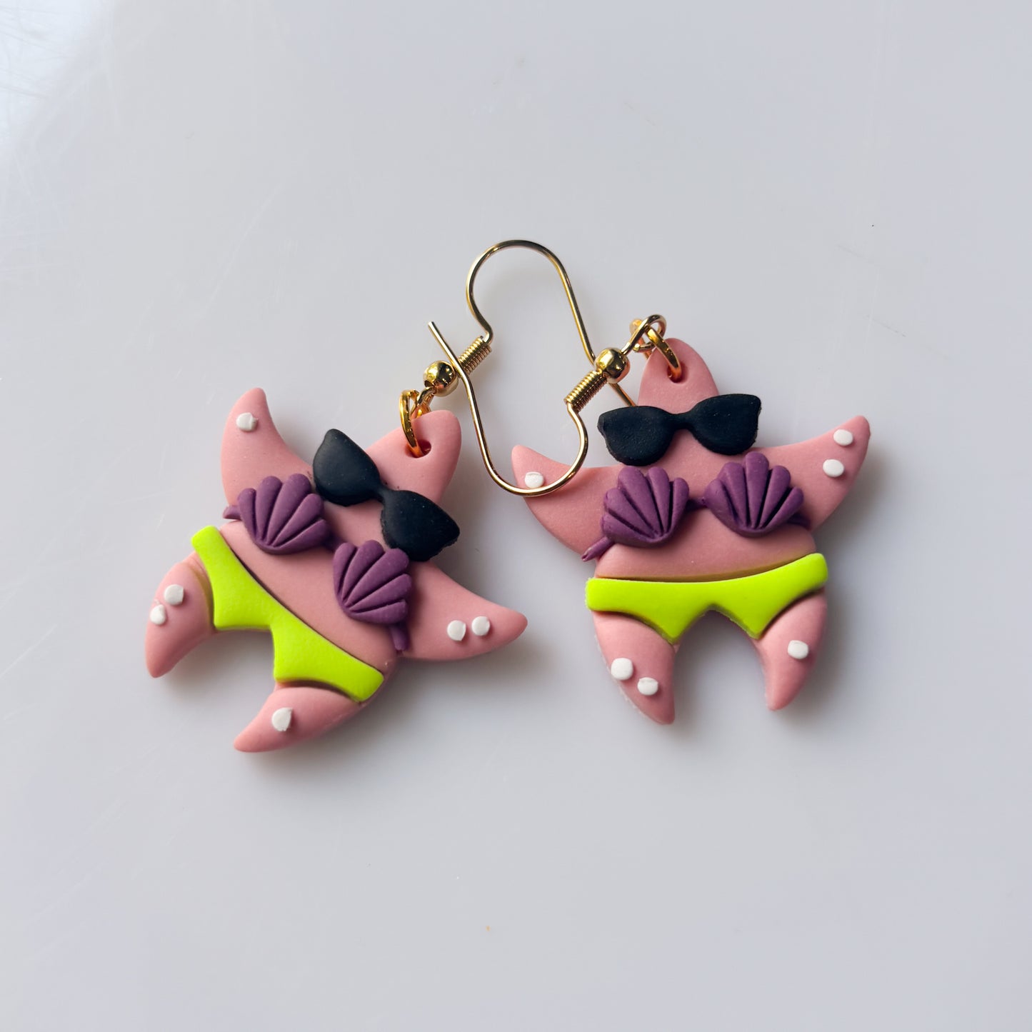 PATRICK STAR & SUNGLASSES EARRINGS