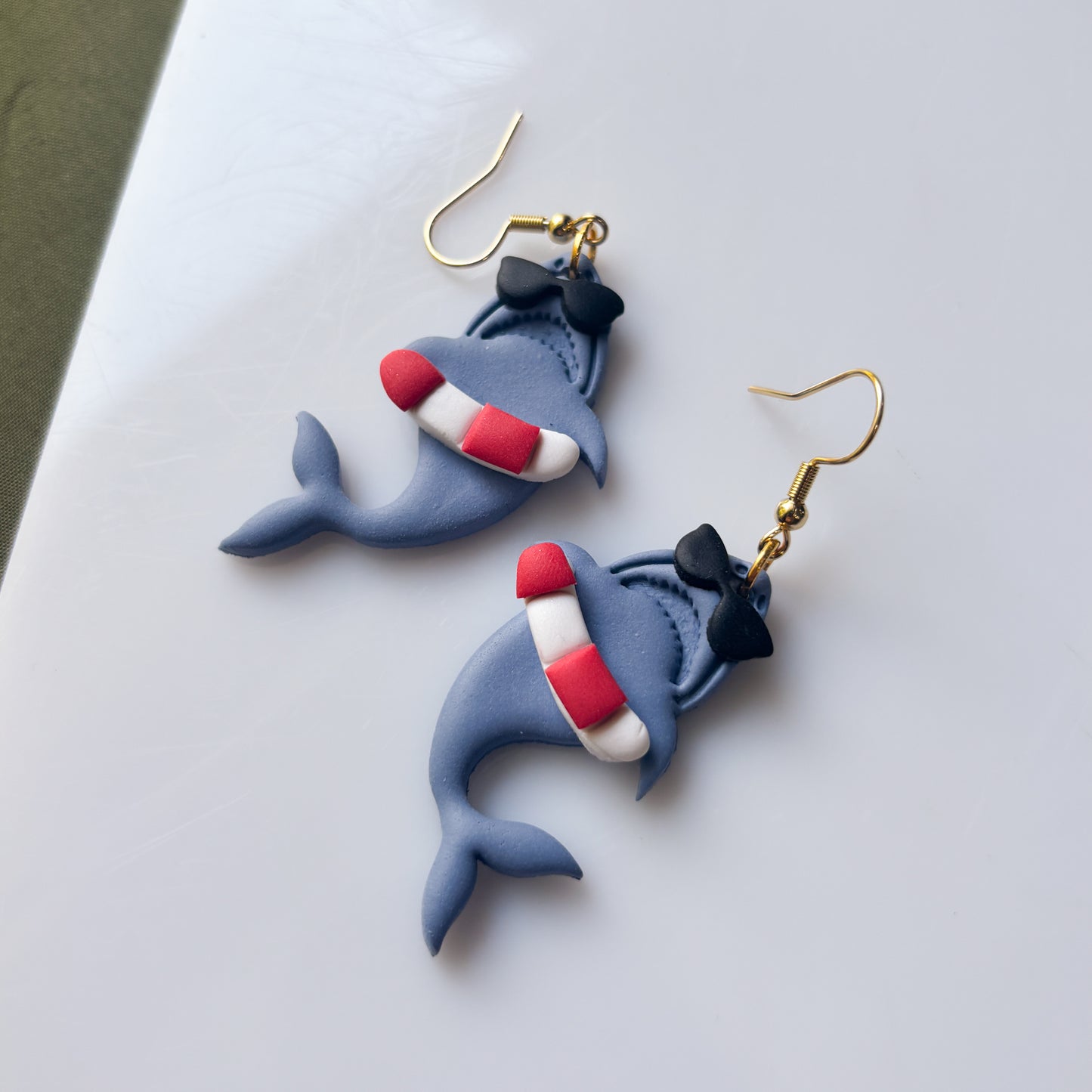 LIFESAVER SHARK EARRINGS