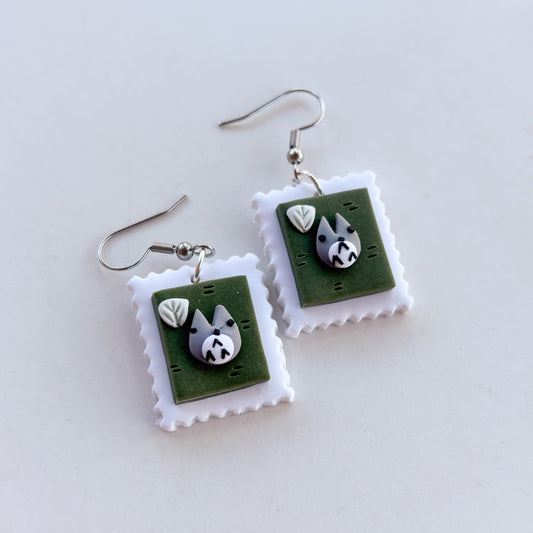 TOTORO STAMP EARRINGS