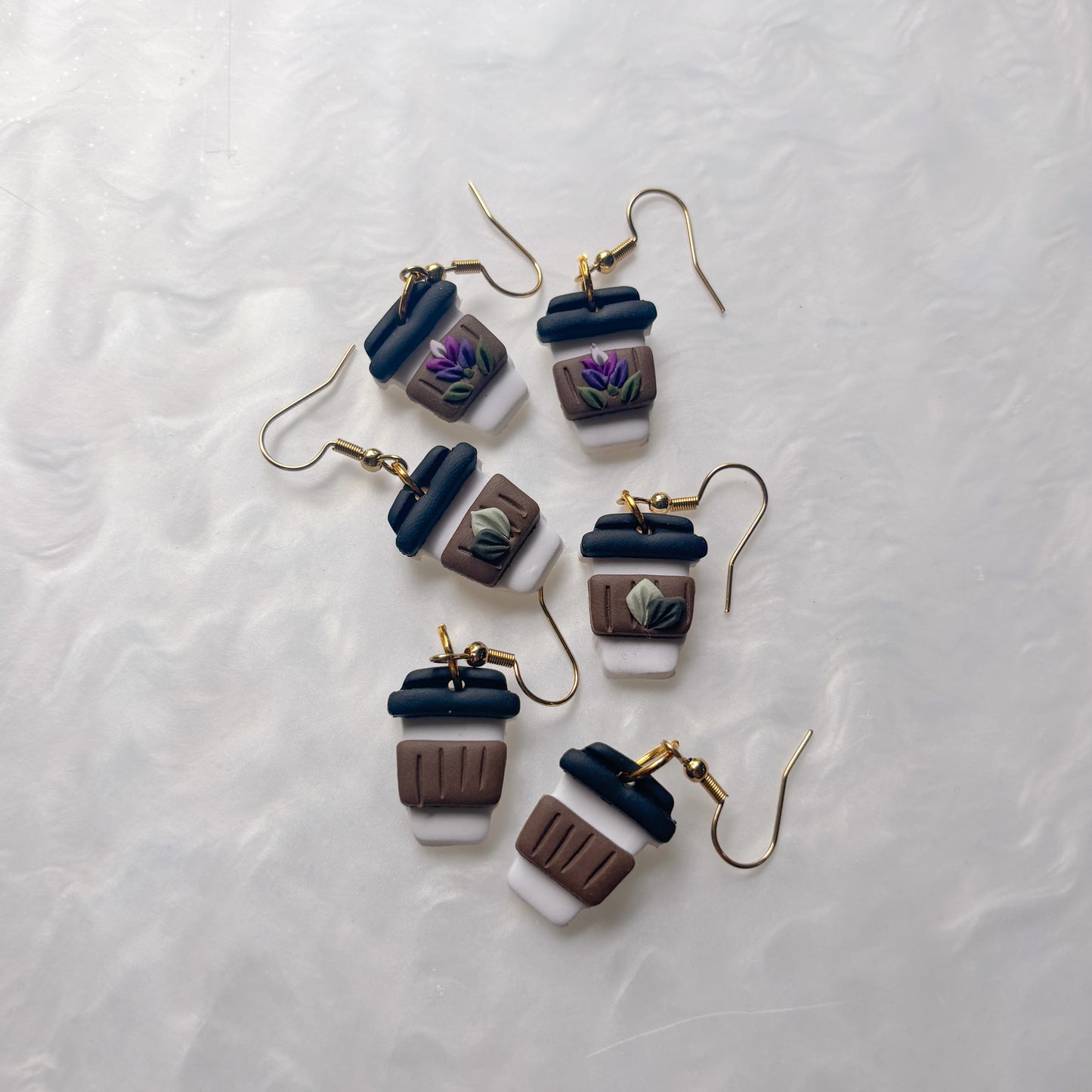 LAVENDER LATTE EARRINGS