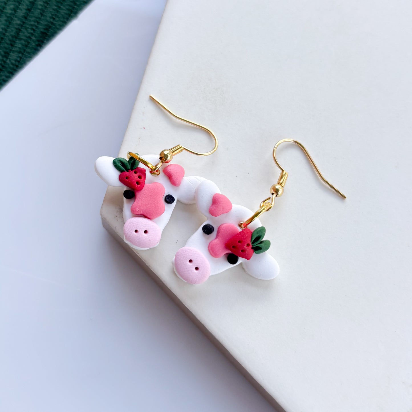 STRAWBERRY MILK COW EARRINGS