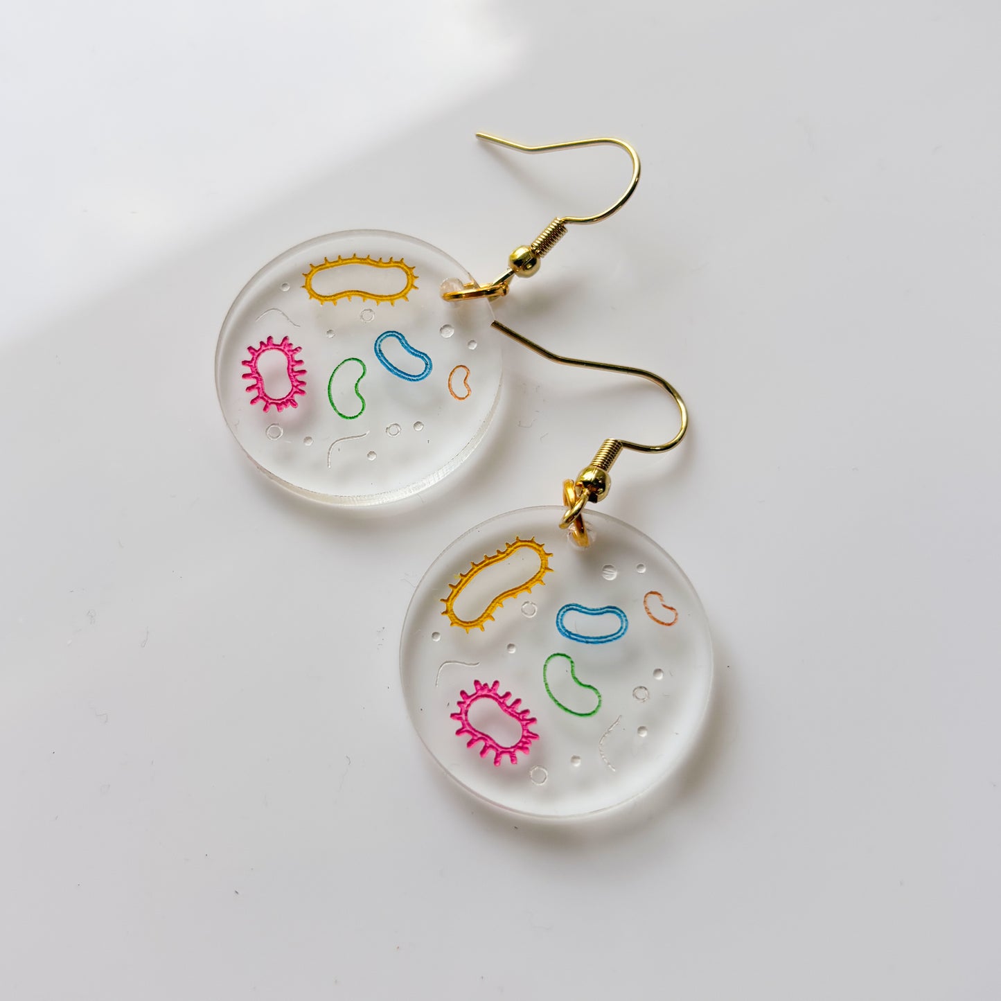 PETRI DISH ACRYLIC EARRINGS